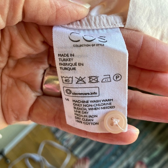 COS long sleeve petal pink blouse - Picture 5 of 9